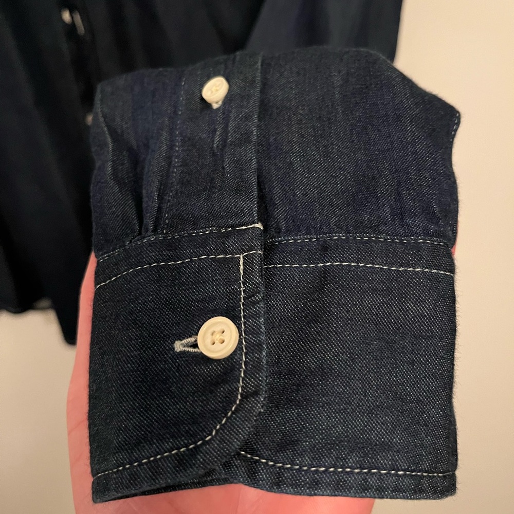 NWOT Scotch and Soda | Denim button-down dress shirt - Picture 5 of 10